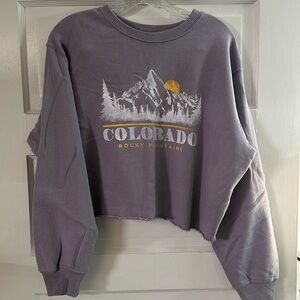 Hollister cropped COLORADO sweatshirt